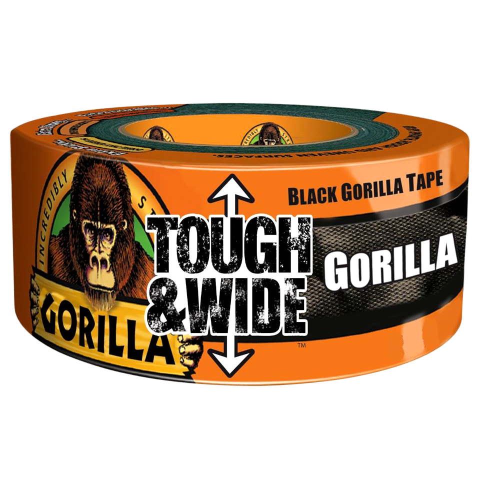 GORILLA Tape - Black 27m Tough & Wide - Black