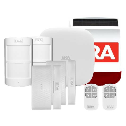 ERA HomeGuard Alarm Kit 1 Hub, 2 PIR, 2 Contact, 2 Remote, Siren