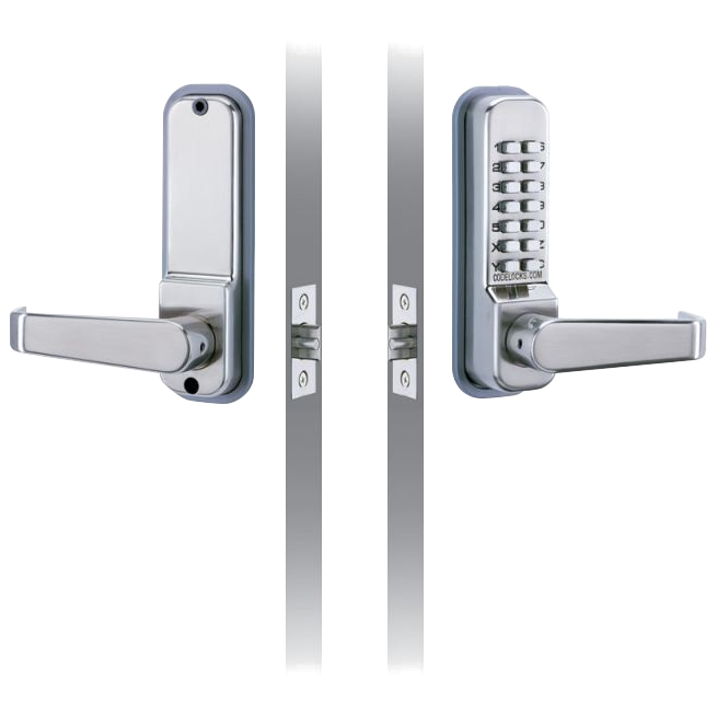 CODELOCKS CL410 Digital Lock With Tubular Mortice Latch CL410 SS - Stainless Steel