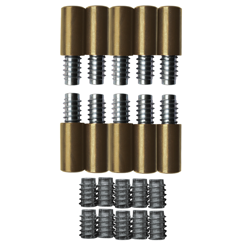 BRAMAH ROLA S Egress R11 Sash Window Stop 31mm R11/10B 10 Stops & 20 Inserts - Polished Brass