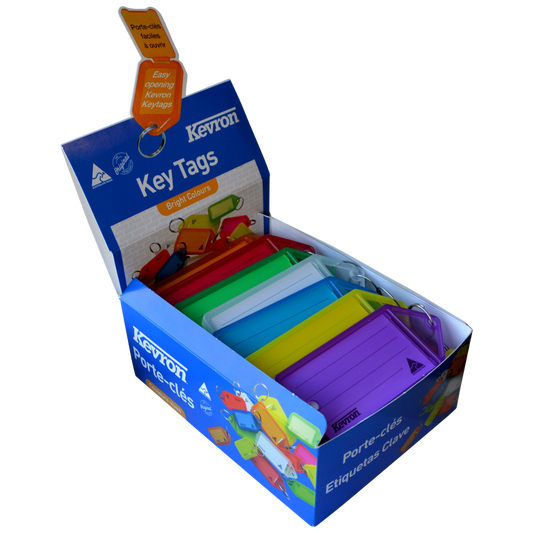 KEVRON ID35 Big Tags Box of 30 Assorted Colours Box of 30 assorted colours - Assorted Colours