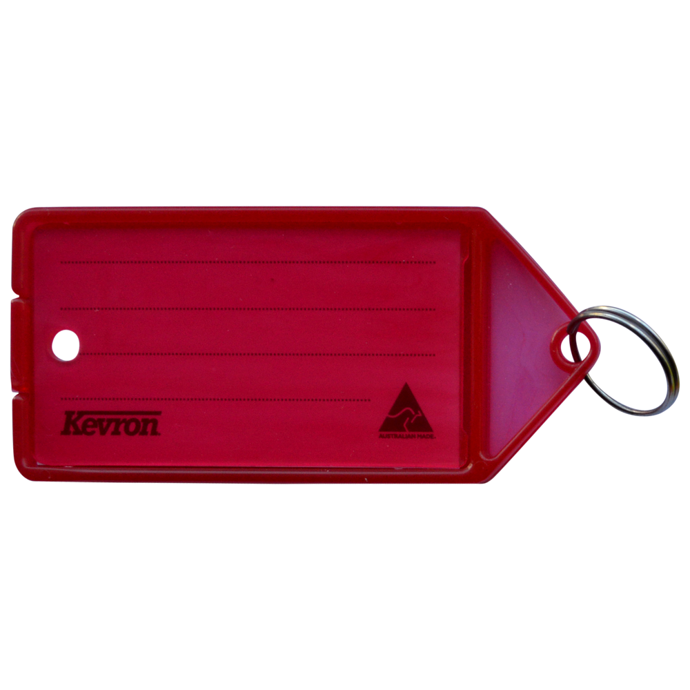 KEVRON ID35 Big Tags Bag of 12 x 12 - Red