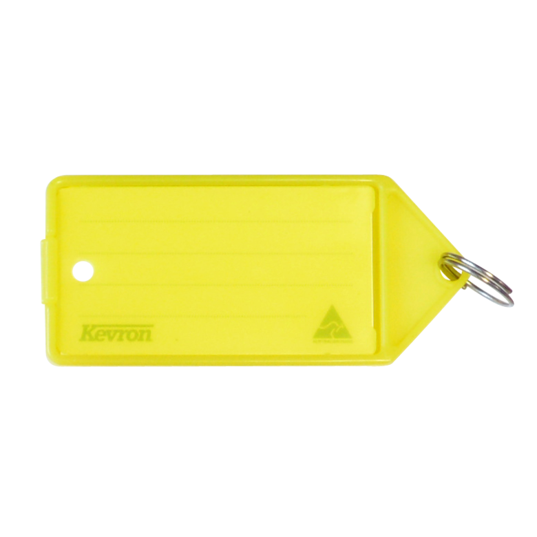 KEVRON ID35 Big Tags Bag of 12 Flo Yellow x 12 - Fluorescent Yellow
