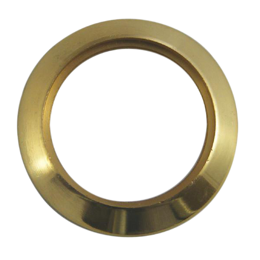 EVVA AZG Rim Cylinder Rose Polished Brass