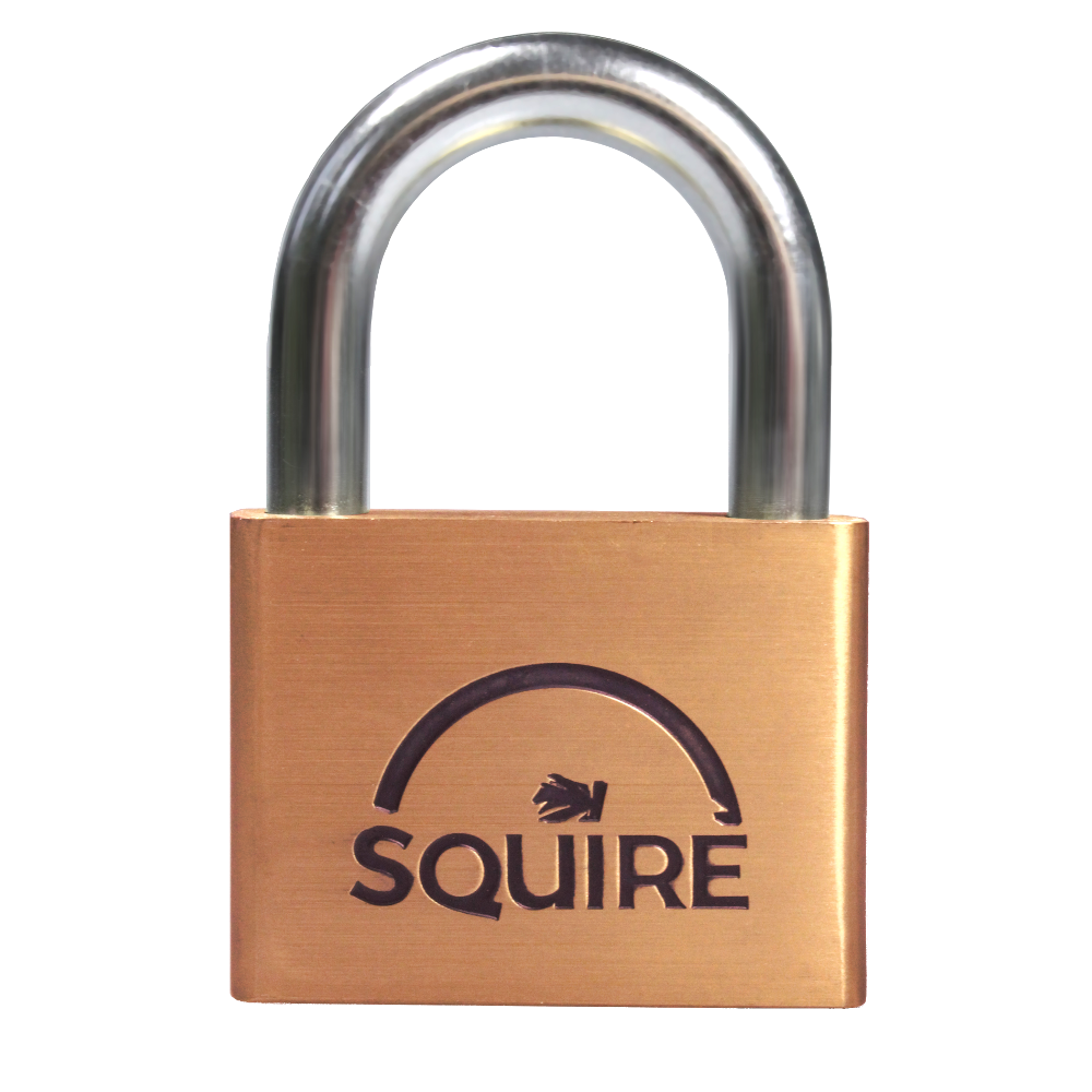 SQUIRE Lion Range Brass Open Shackle Padlocks 60mm Keyed To Differ Pro - Brass
