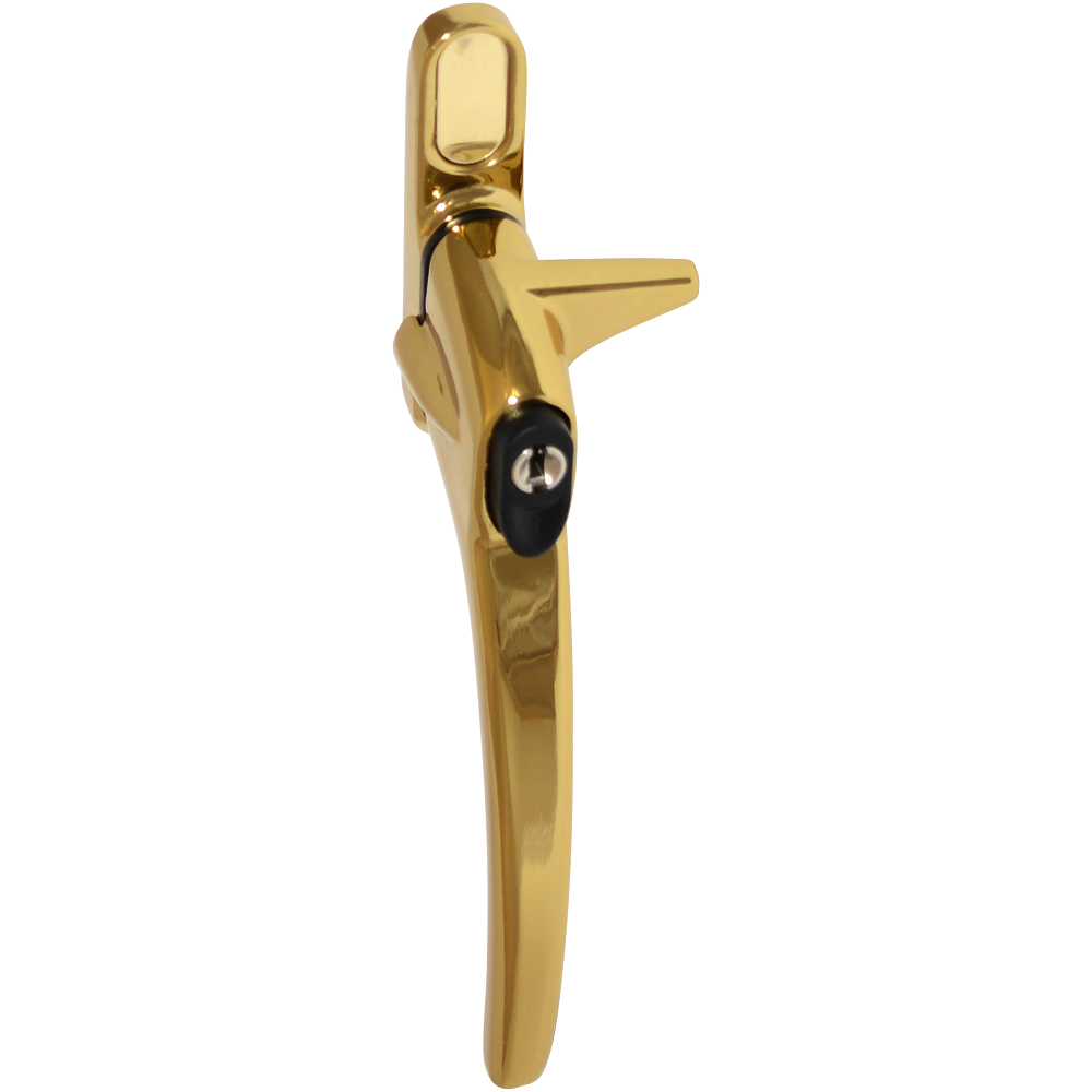 ERA Charisma Inline Cockspur Locking Espag Handle 12mm Left Handed Locking - Polished Gold