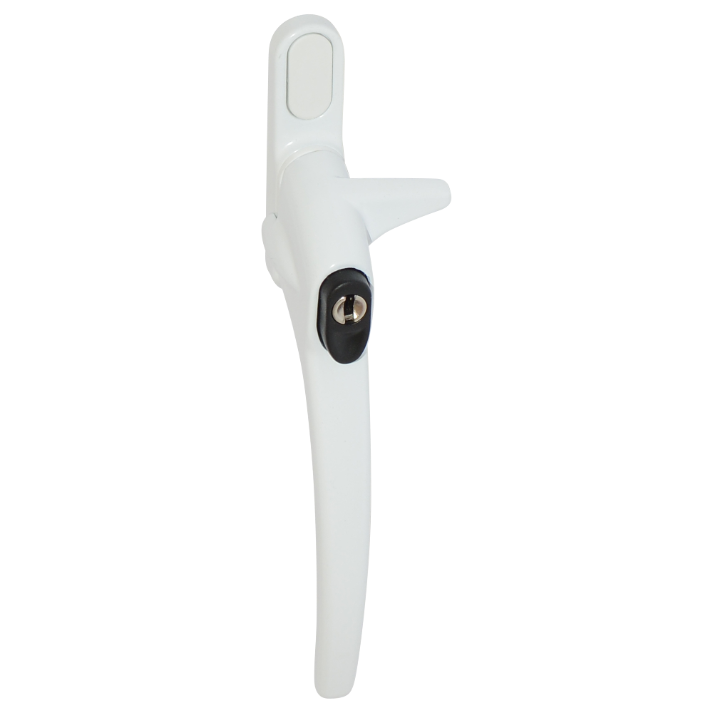 ERA Charisma Inline Cockspur Locking Espag Handle 12mm Left Handed Locking - White