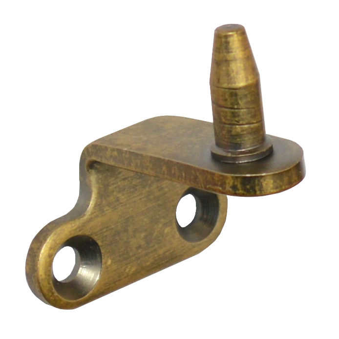 STEEL WINDOW FITTINGS B375 Peg Stay Pin Bracket for Side Hung Windows Antique Brass