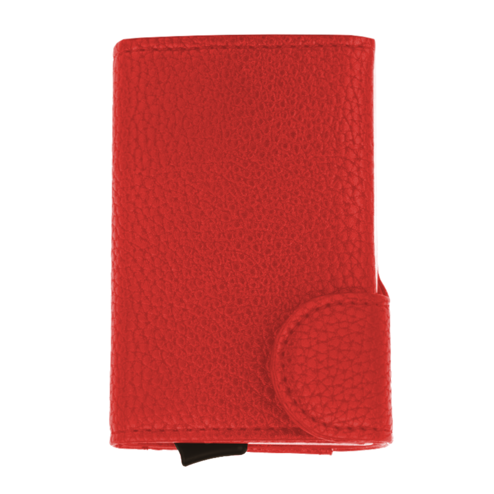 BEE-SECURE C-Secure Leather RFID Flip Up Wallet Leather - Red