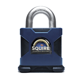 SQUIRE Stronghold Open Shackle Padlock Body Only To Take Scandinavian Oval Insert 80mm Slot