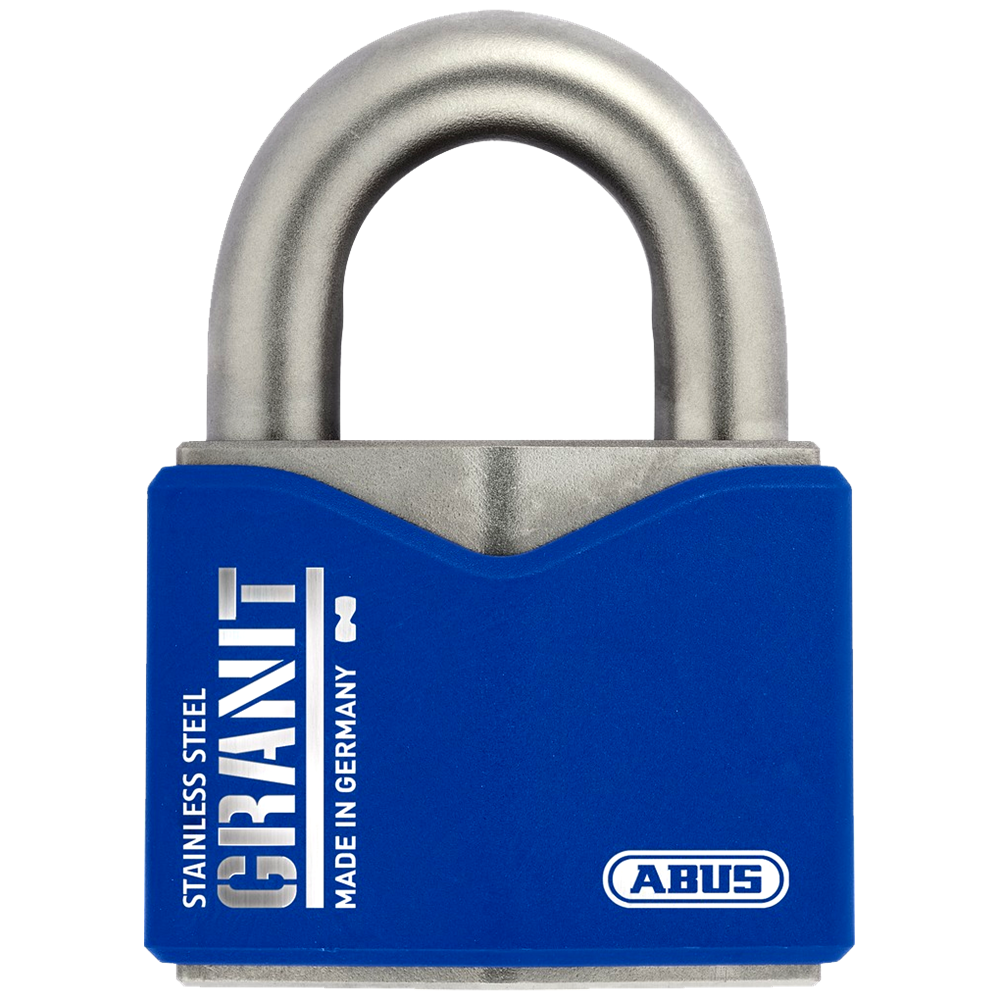 ABUS 37ST Series Granit Solid Steel Open Shackle Padlock 62mm Keyed to Differ SZP 37ST/55 Pro - Blue