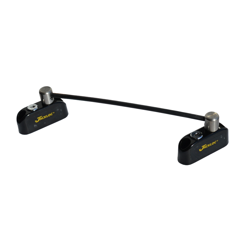 JACKLOC Pro-5 Duo Lockable Double Bullet Window Restrictor Black