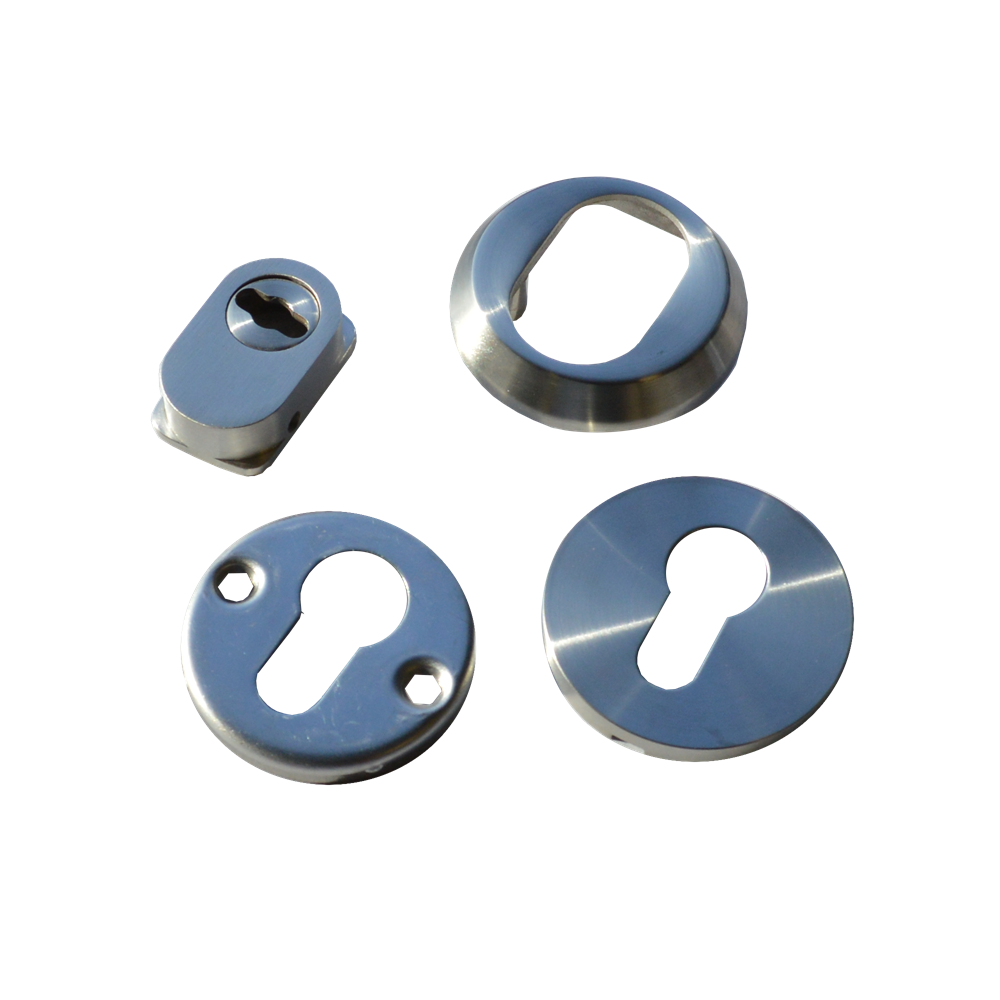 HOOPLY Stainless Steel Adjustable Security Escutcheon Stainless Steel