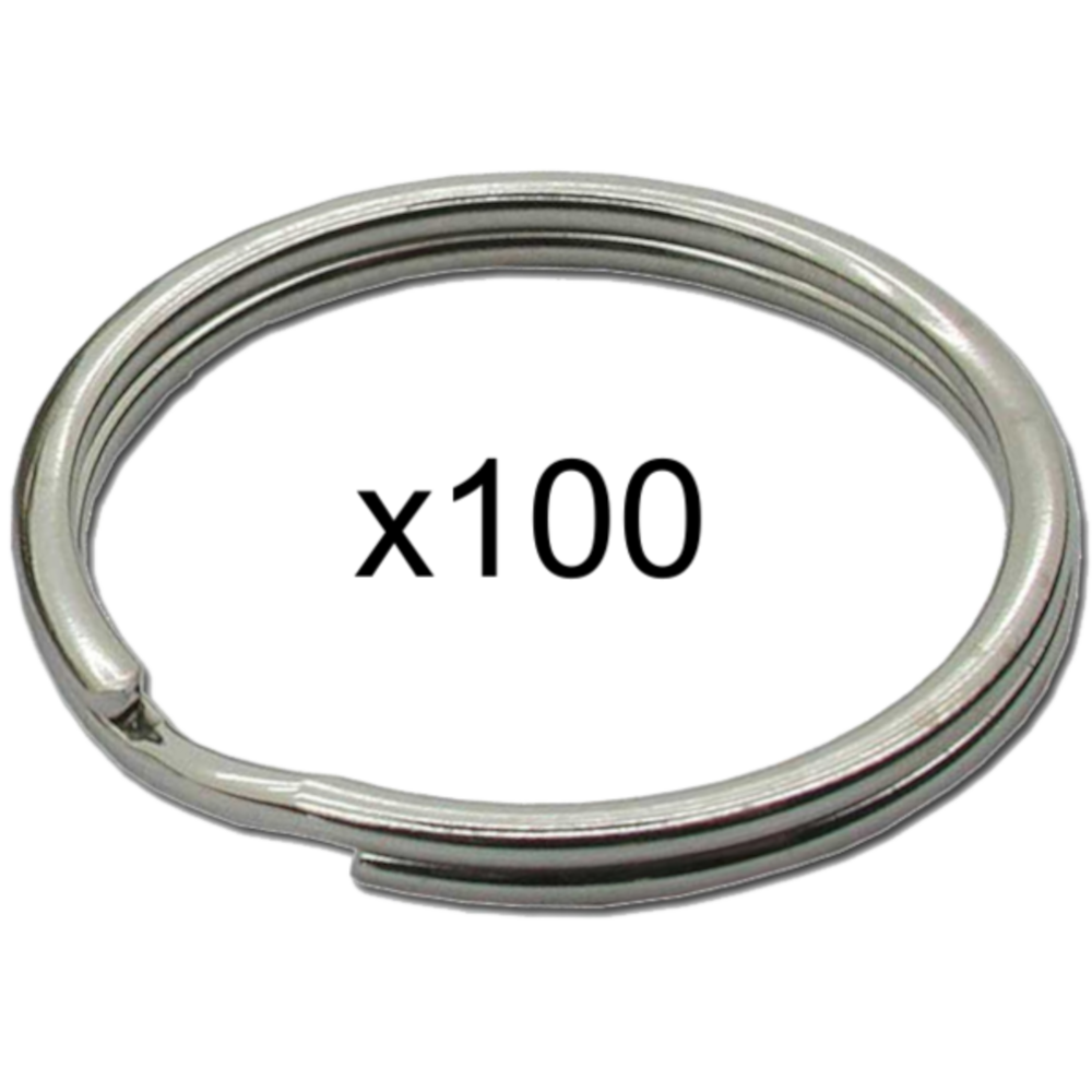 ALDRIDGE Split Rings 40mm 100 Rings - Chrome Plated