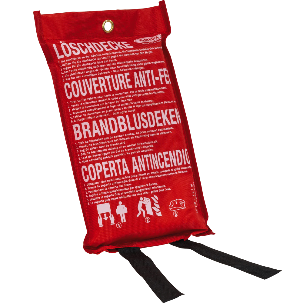 ABUS LD1118 Fire Blanket - 1m x 1m Red