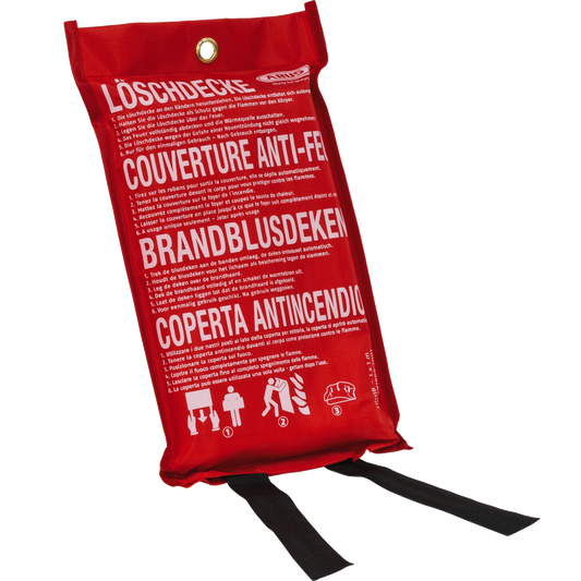 ABUS LD1118 Fire Blanket - 1m x 1m Red