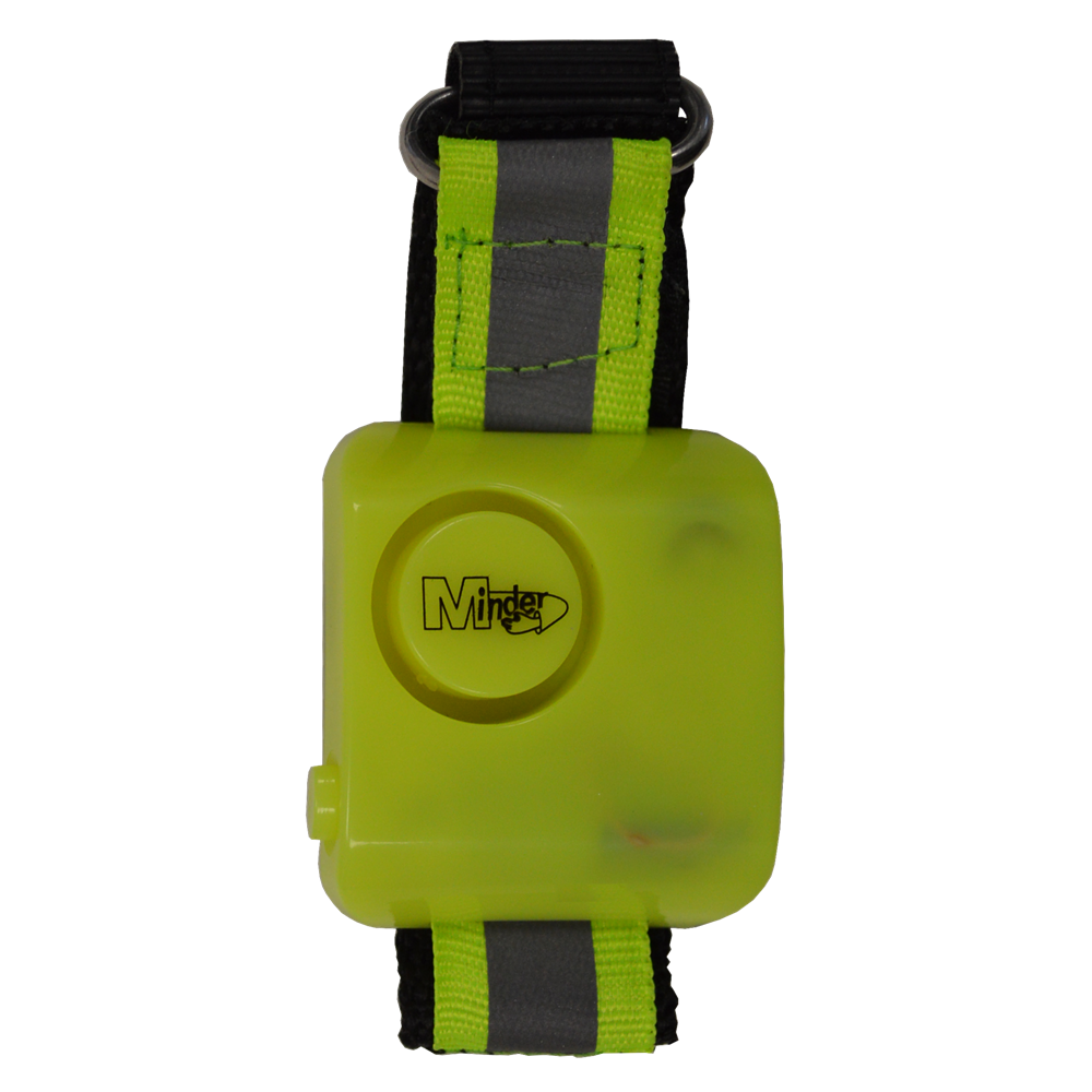 MINDER Hi-Vis Wrist Personal Alarm Yellow