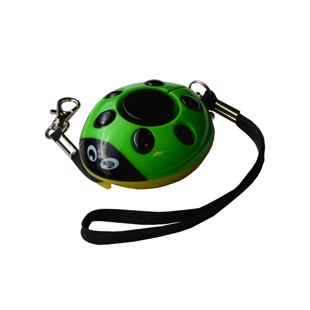 MINDER Screaming Ladybug Personal Alarm Green