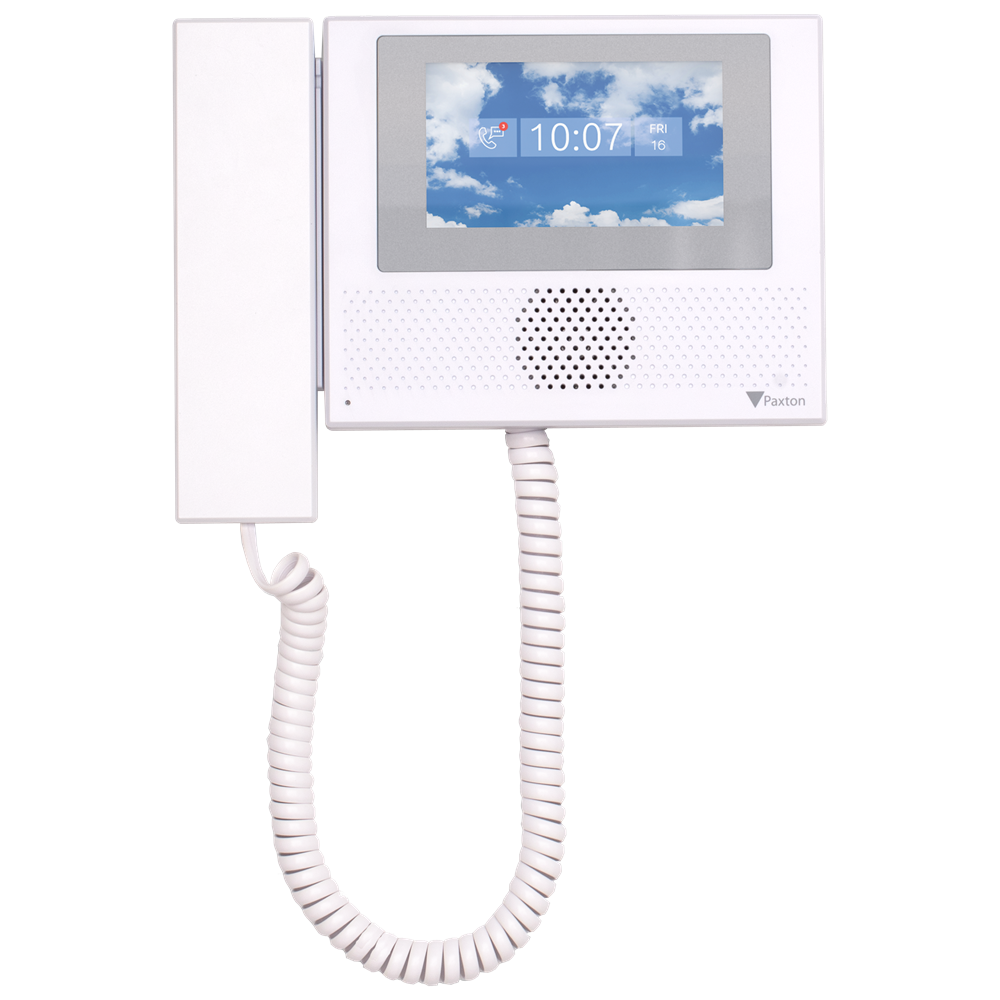 PAXTON Standard Entry Monitor 337-282 Monitor With Handset - White