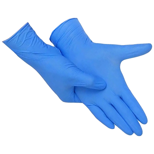 ALDRIDGE Powder Free Nitrile Gloves Box Of 100 Medium - Blue