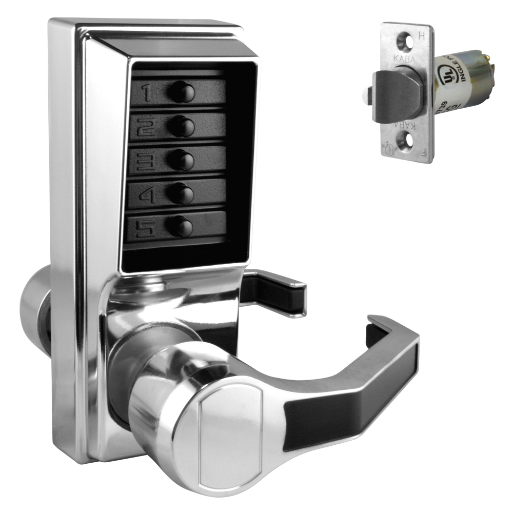 DORMAKABA Simplex L1000 Series L1011 Digital Lock Lever Operated Right Handed LR1011-26D - Satin Chrome