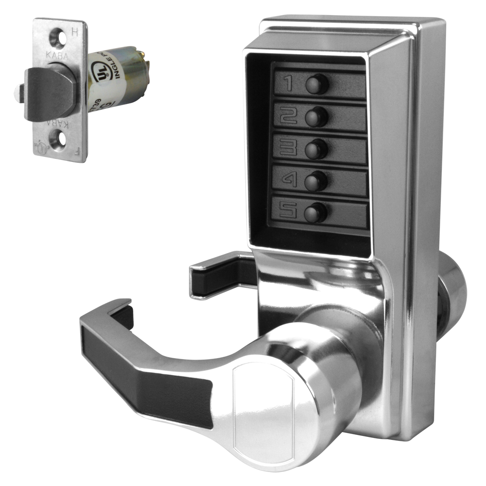 DORMAKABA Simplex L1000 Series L1011 Digital Lock Lever Operated Left Handed LL1011-26D - Satin Chrome