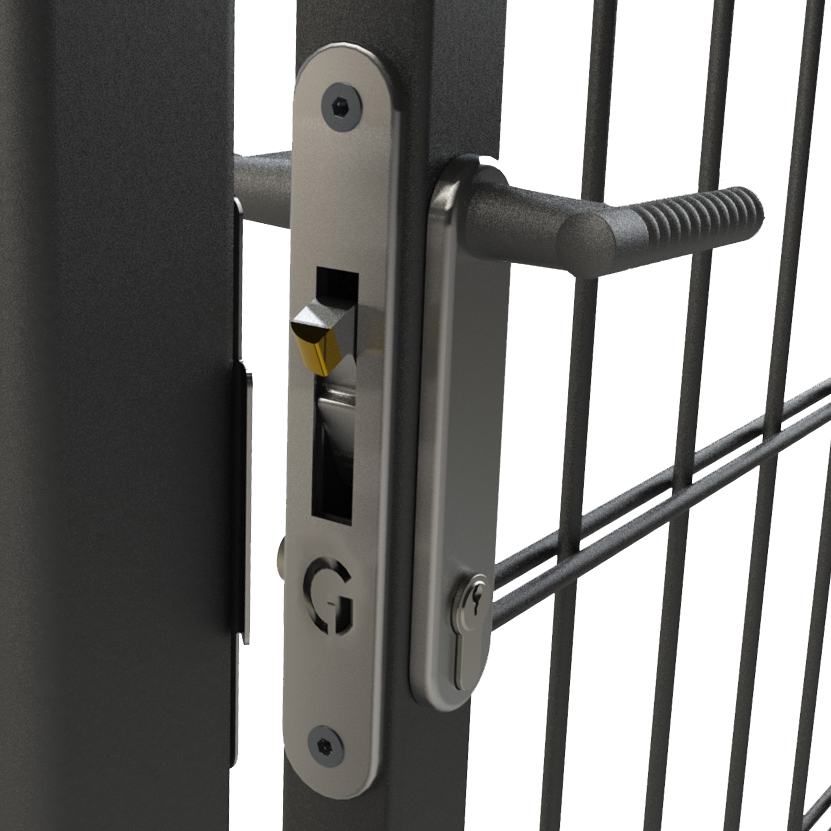 GATEMASTER ML4 Full Plate Mortice Gate Hook Lock Ornamental Handles
