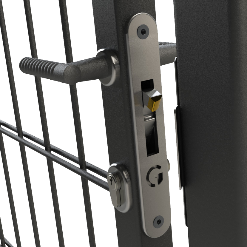 GATEMASTER ML4 Dual Cover Mortice Gate Hook Lock Ornamental Handles