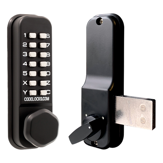 CL0200 Surface Deadbolt Marine By Codelocks Digital Lock Black