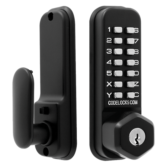 CL0255 Marine By Codelocks Digital Lock With Key Override Black