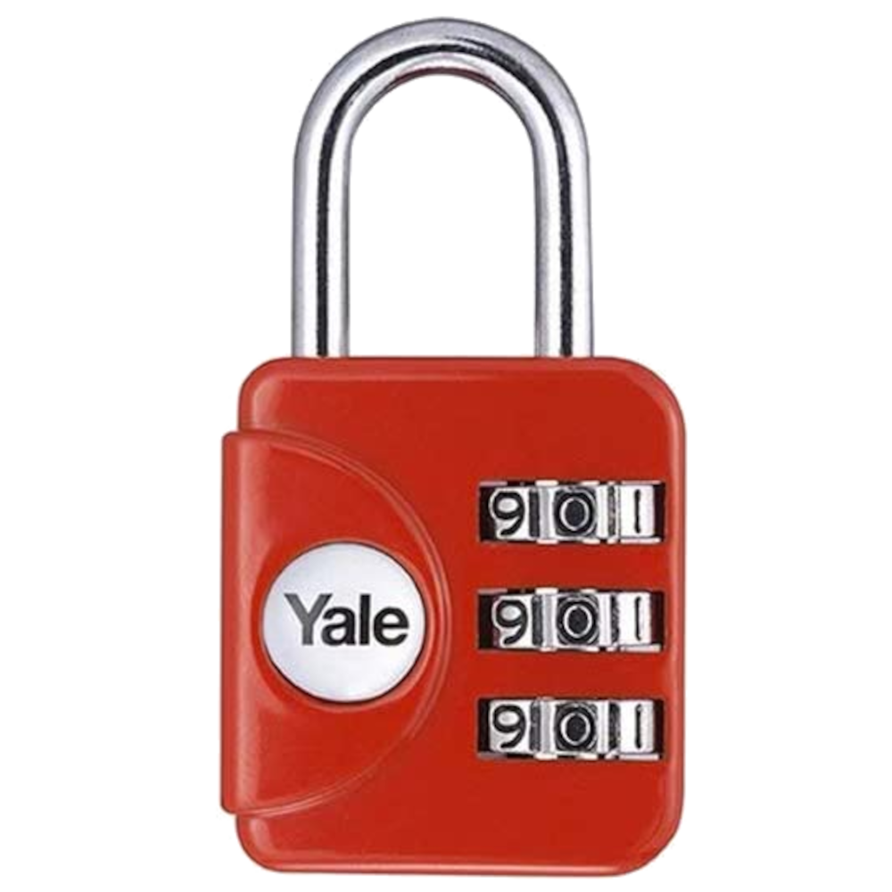 YALE YP1 Open Shackle Combination Padlock Red