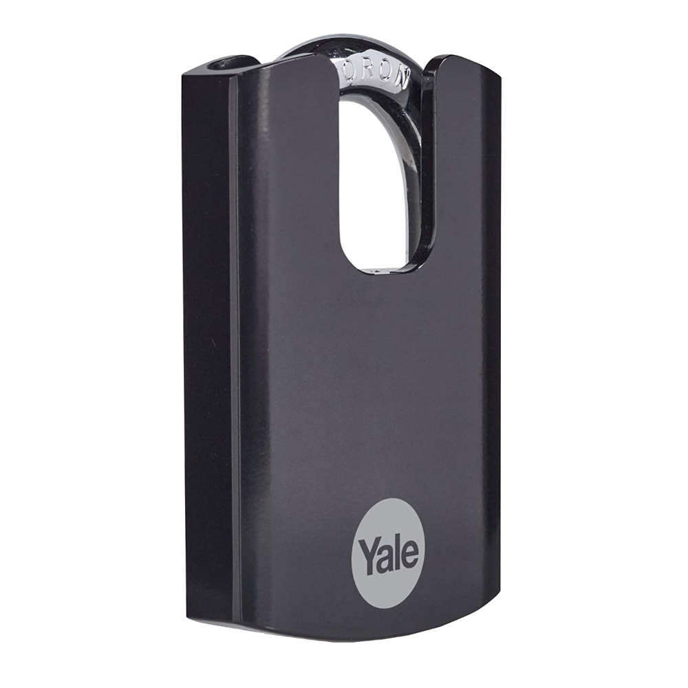 YALE Maximum Security Hardened Steel Closed Shackle Padlock 62mm - Black