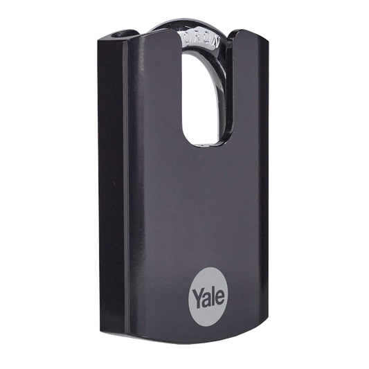 YALE Maximum Security Hardened Steel Closed Shackle Padlock 62mm - Black