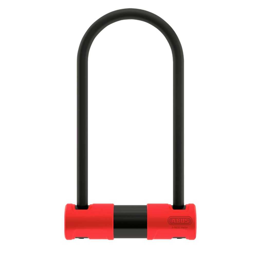 Abus Alarm 440A - D Lock 230mm Shackle - Red