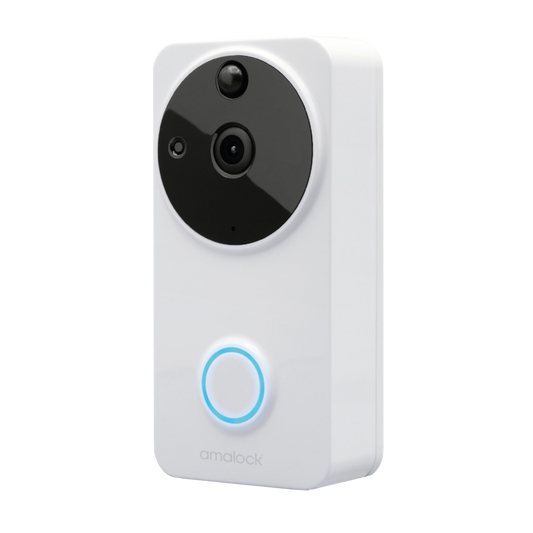 Amalock DB101 Wireless Wi-Fi Video Doorbell White