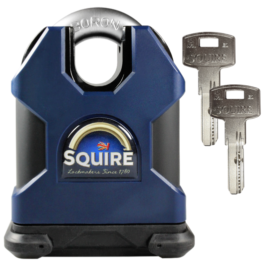 SQUIRE SS65CS Elite Dimple Cylinder Closed Shackle Padlock Keyed To Differ - Dark Blue
