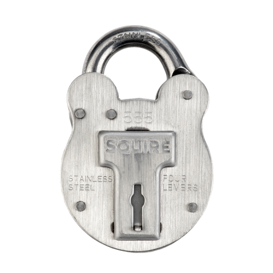 SQUIRE 555 Stainless Steel Old English Marine Padlock 50mm Keyed To Differ
