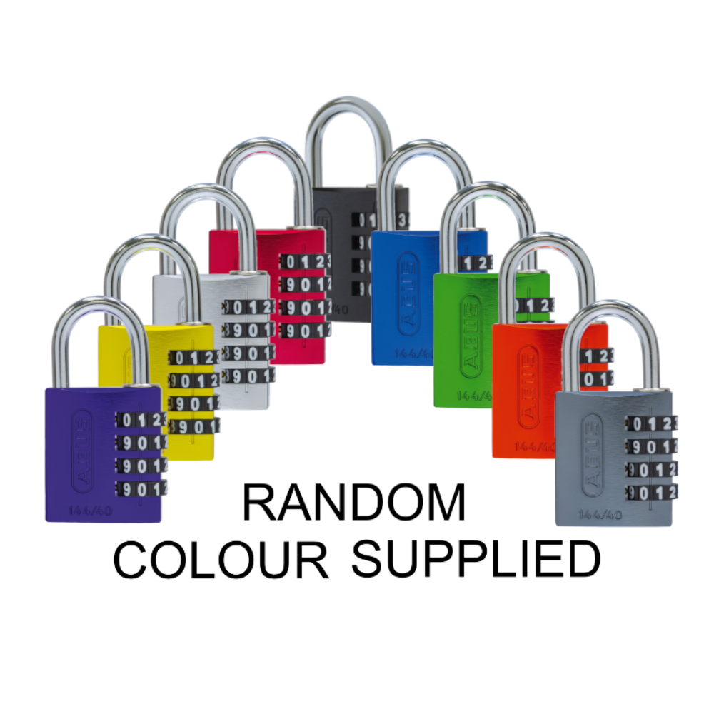 ABUS 144 40 Combination Padlock 40mm Body Assorted Colours