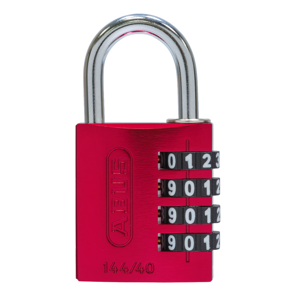 ABUS 144 40 Combination Padlock 40mm Body Red