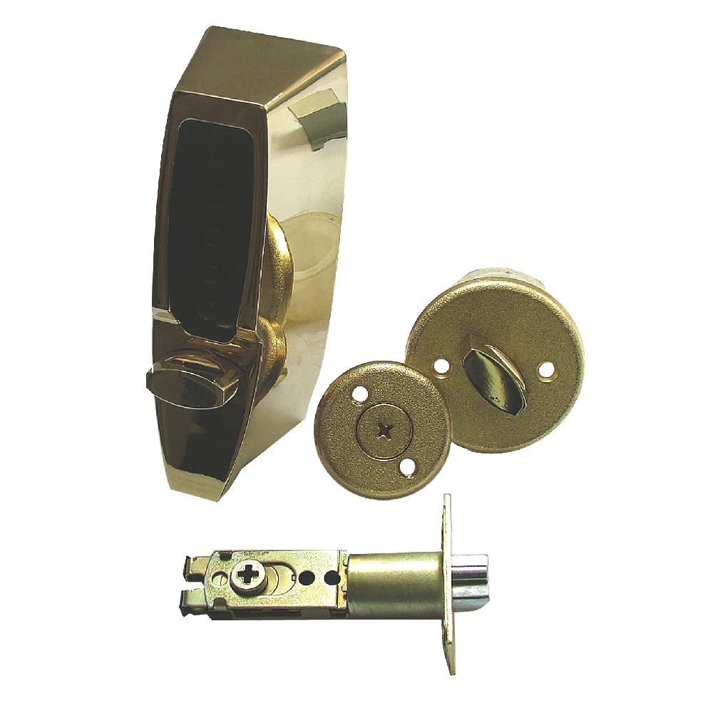 DORMAKABA 7100 Series 7104 Digital Lock Mortice Deadlatch Polished Brass