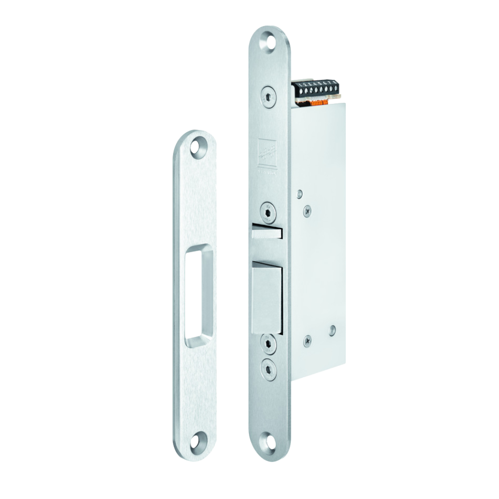 ABLOY Eff 351U80 Monitored Electric Lock 12V DC Fail Unlocked With 44mm Strike Plate - Stainless Steel