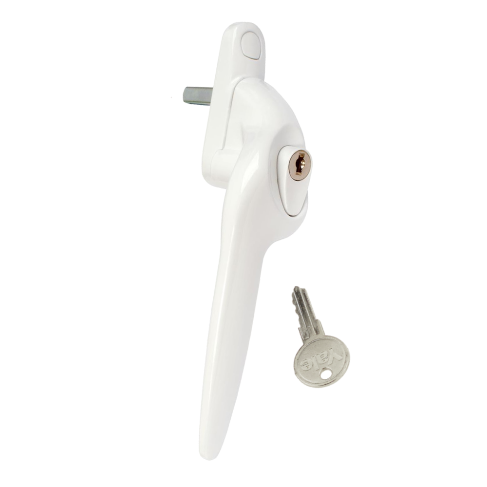 YALE Quartus Offset Espag Window Handle Left Handed - White