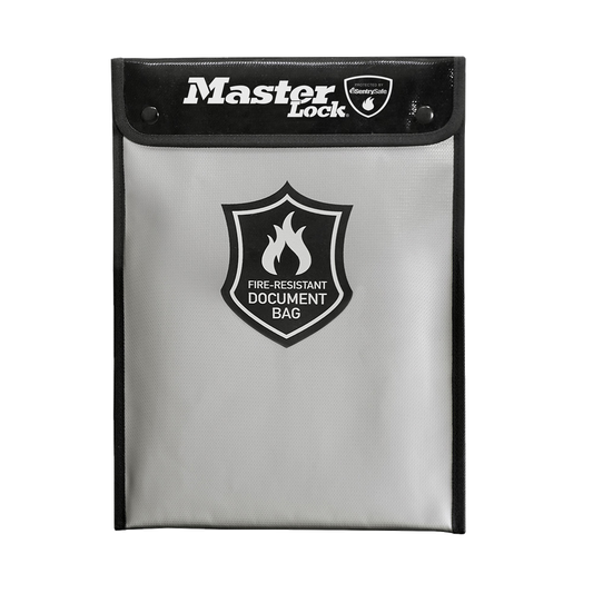 MASTER LOCK Fire Resistant Document Bag Grey