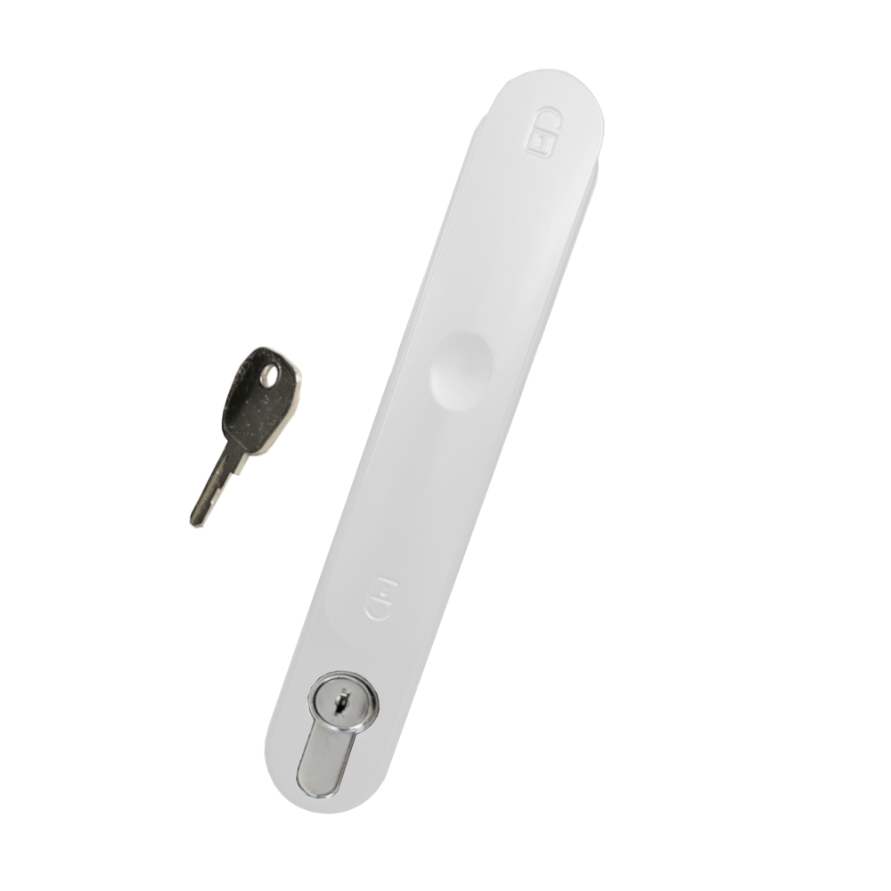 ALUK Pop Out Bi-Fold Handle Locking White