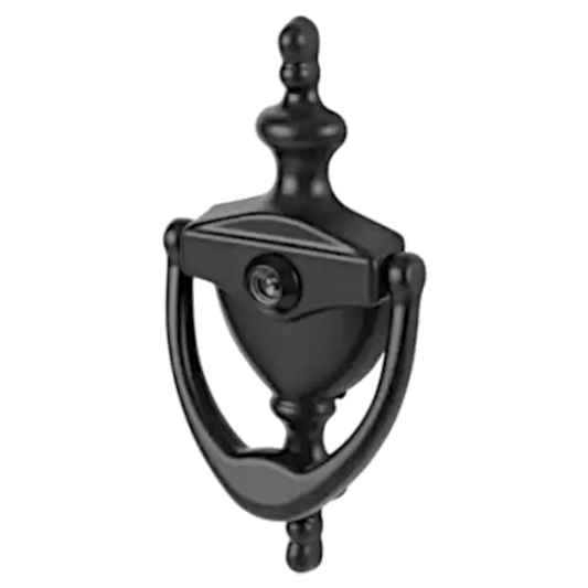 HOPPE Suited Traditional Knocker With 120 Degree Viewer AR727K 87143442 - Black