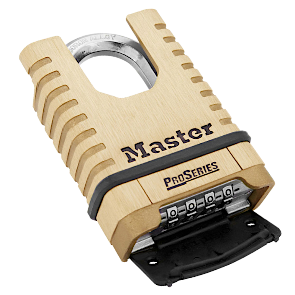 MASTER LOCK ProSeries 1177D Combination Padlock Closed Shackle 57mm Brass Body Closed Shackle - Brass