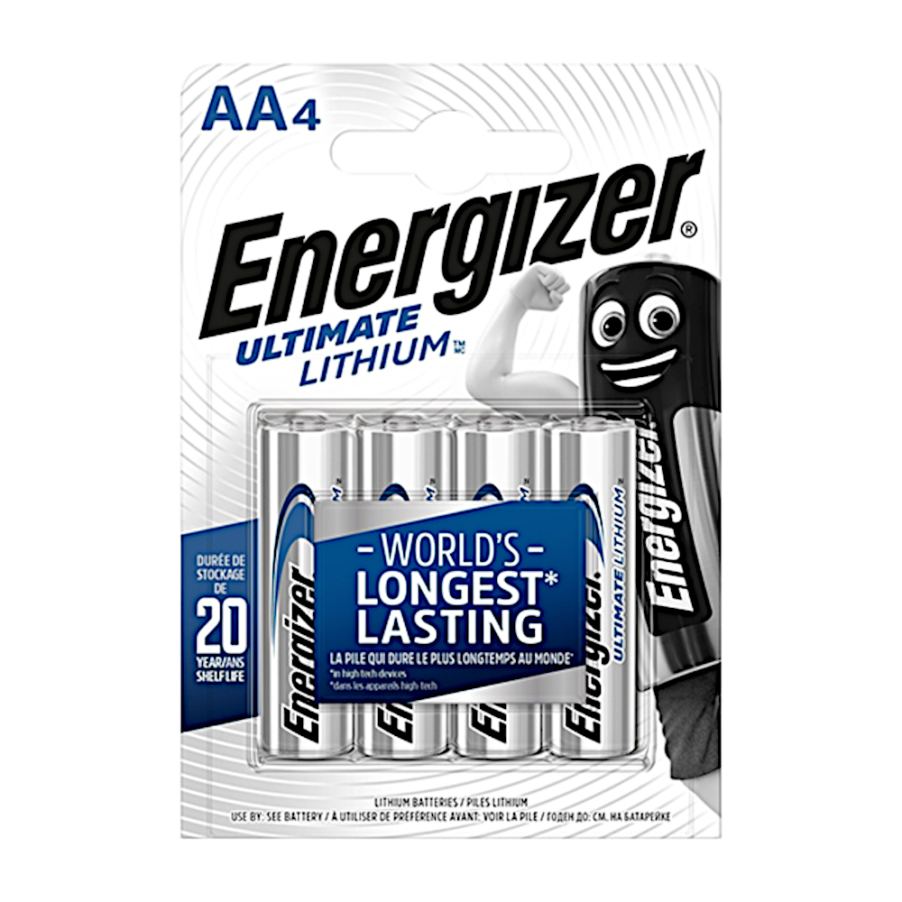 ENERGIZER AA Ultimate Lithium Battery AA 4 Pack