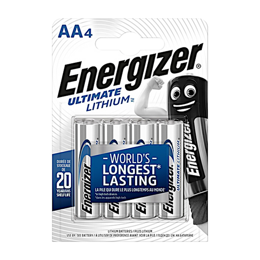 ENERGIZER AA Ultimate Lithium Battery AA 4 Pack