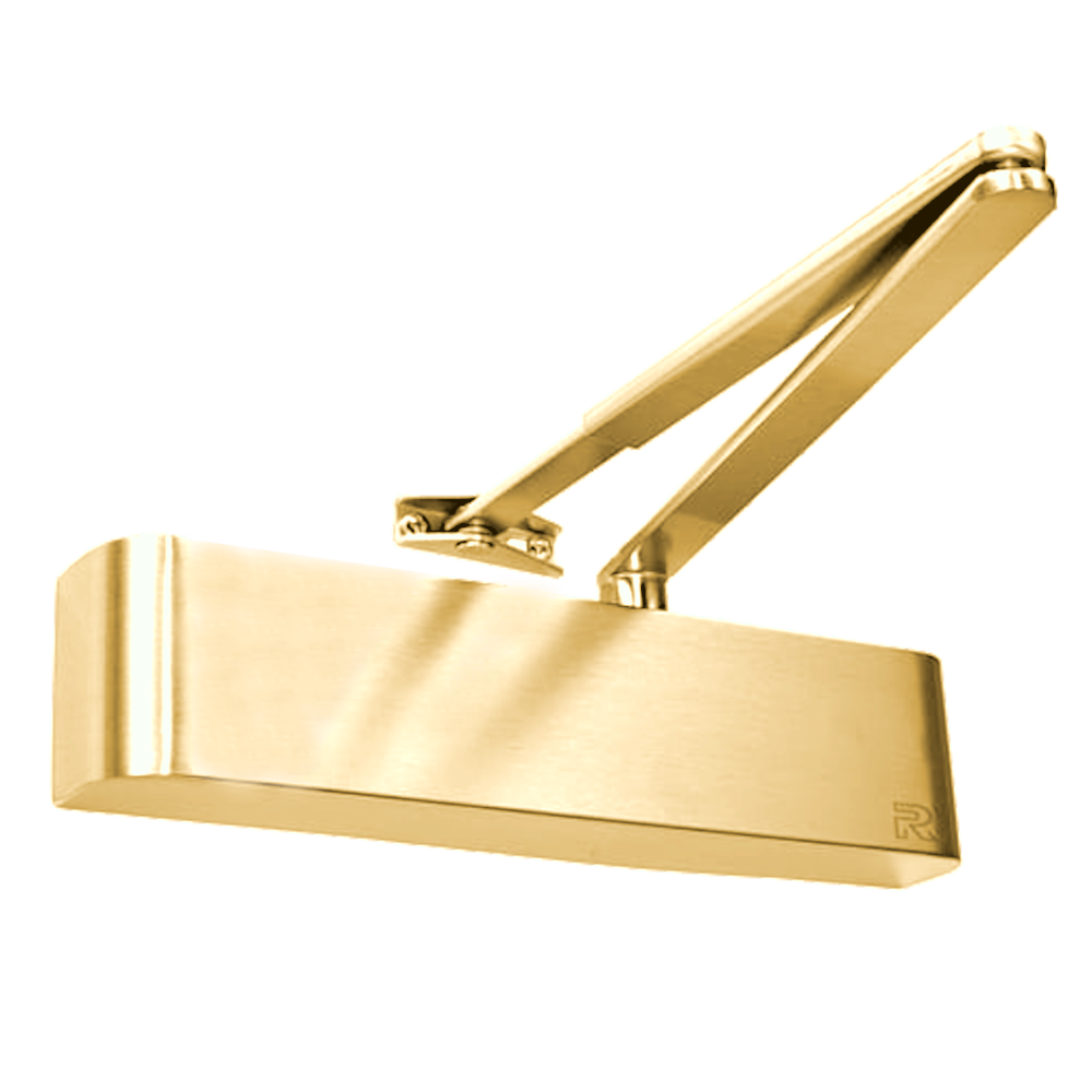 RUTLAND Fire Rated TS.5204 Door Closer Size EN 2-4 With Backcheck Polished Brass