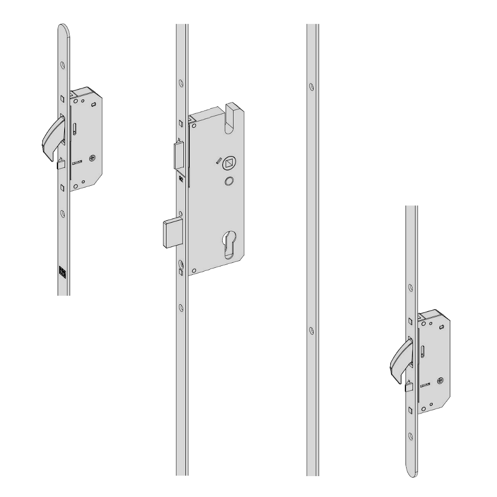 WINKHAUS AV2 Heritage Auto Locking Lever Operated Latch & Deadbolt 20mm Radius - 2 Hook 55/92 Right Handed